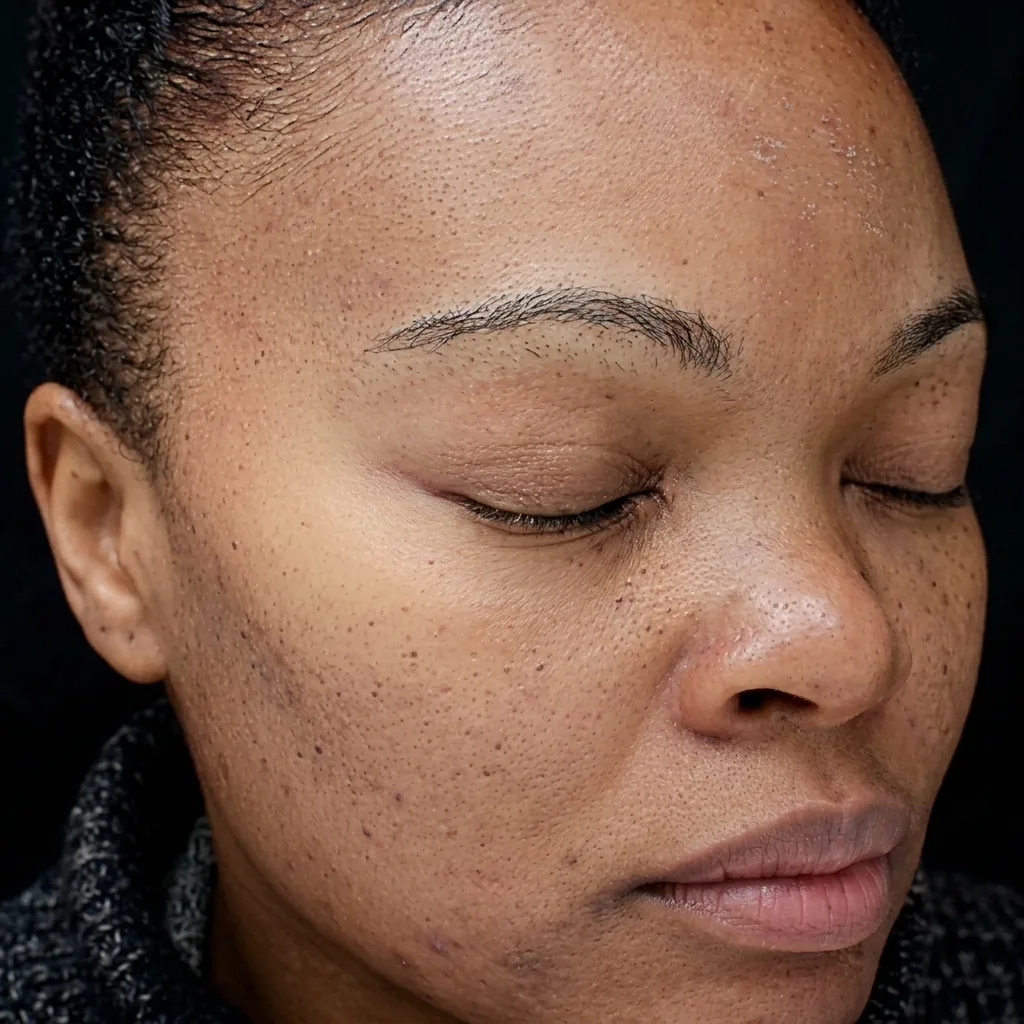 After chemical peel treatment